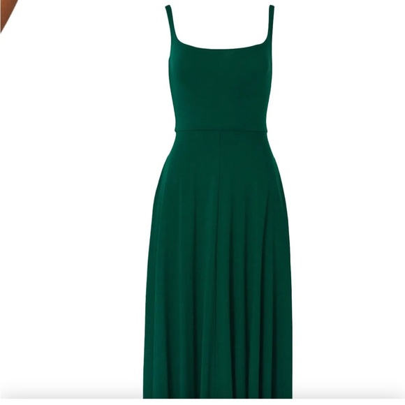 Reformation “Mary” Emerald Spruce Green Midi Dress - Picture 2 of 9